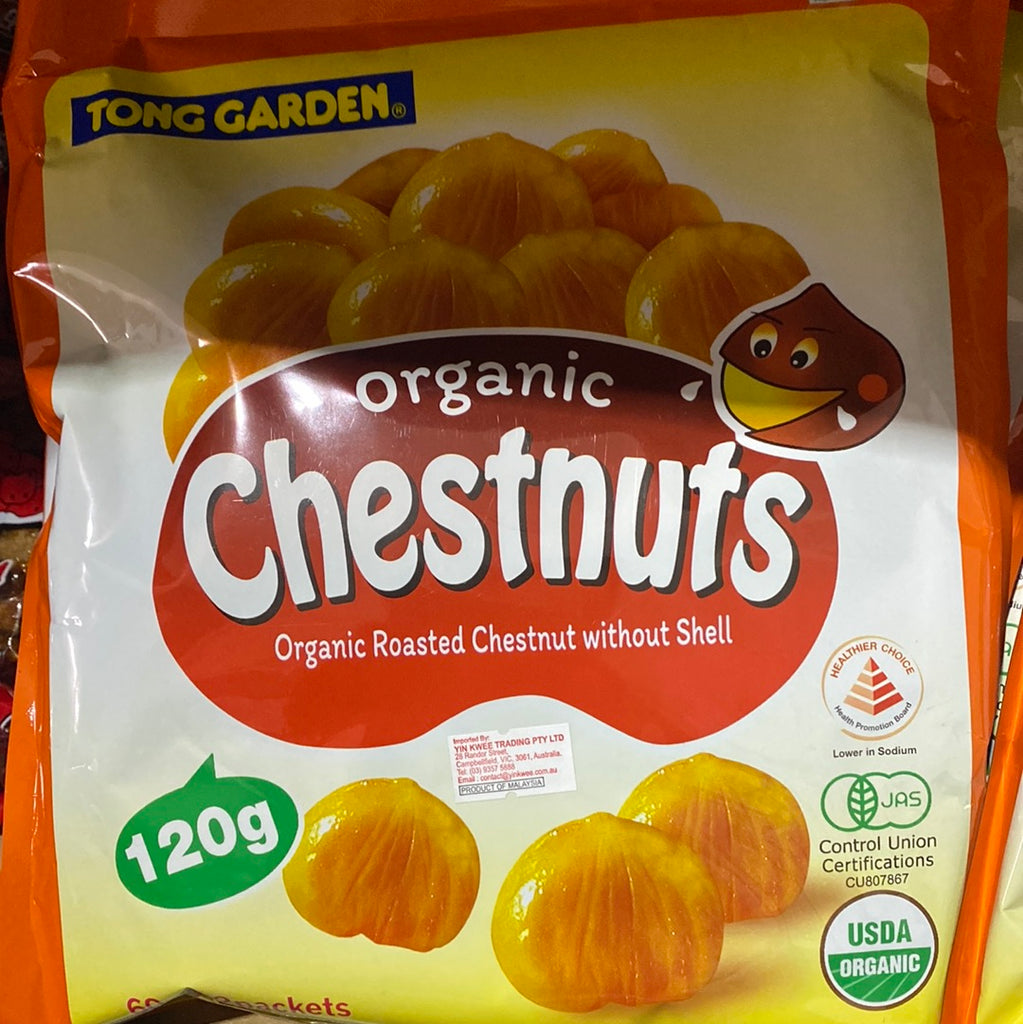 Singaporean food: TONG GARDEN Organic Chesnut 120g, a popular Singapore Food Organic Chesnut