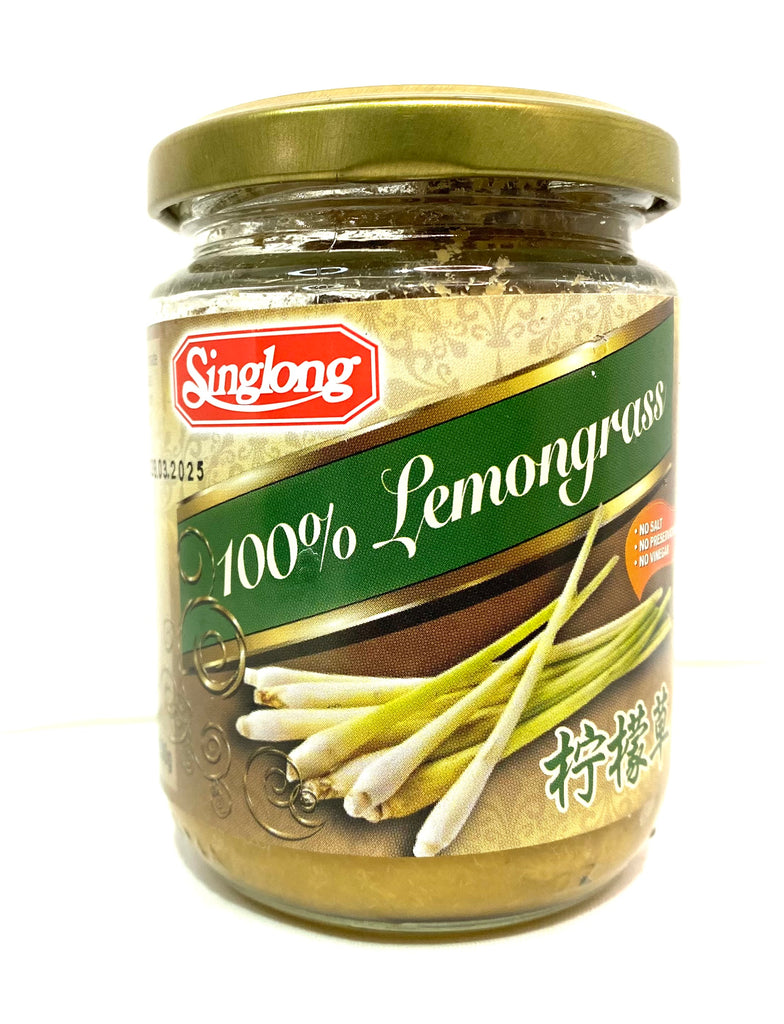 Singaporean food: Singlong 100% Lemongrass Paste 230g, a popular Singapore Food Lemongrass Paste