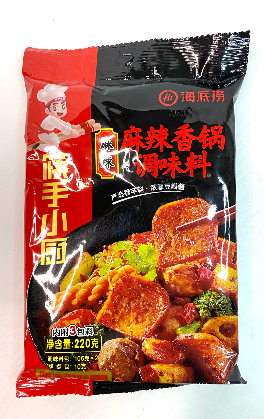 haidilao hot pot mix HAI DI LAO Spicy Stirred Fried Fragrance Hot Pot Seasoning 220g – 77 Mart