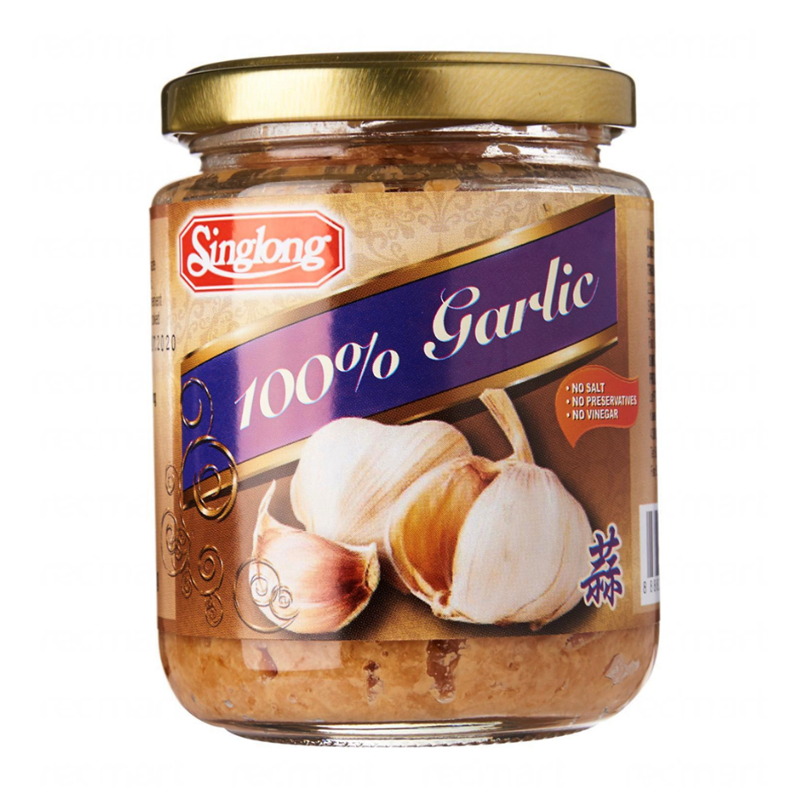 Singaporean food: Singlong 100% Garlic Paste 230g, a popular Singapore Food Garlic Paste