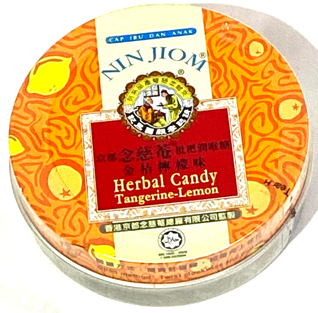 Nin Jiom Pei Pa Koa - Sore Throat Herbal Candy 60g (Tangerine - Lemon  Flavored)